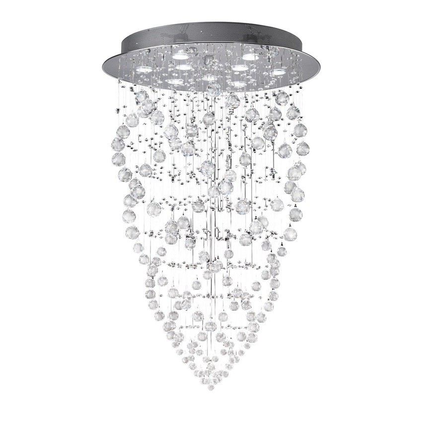 Photograph: Diyas Colorado IL31378 Polished Chrome 9 Light Crystal Pendant