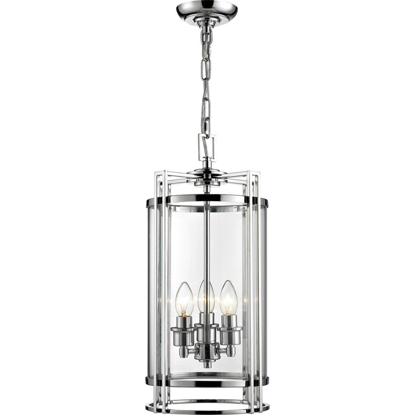 Photograph: Diyas Eaton IL31082 Polished Chrome 3 Light Pendant