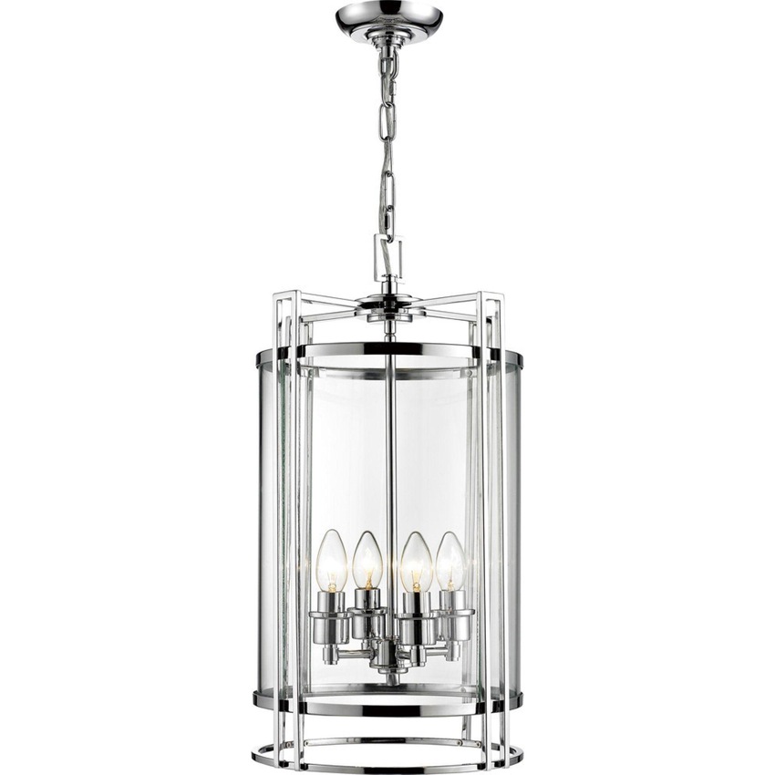 Photograph: Diyas Eaton IL31083 Polished Chrome 4 Light Pendant