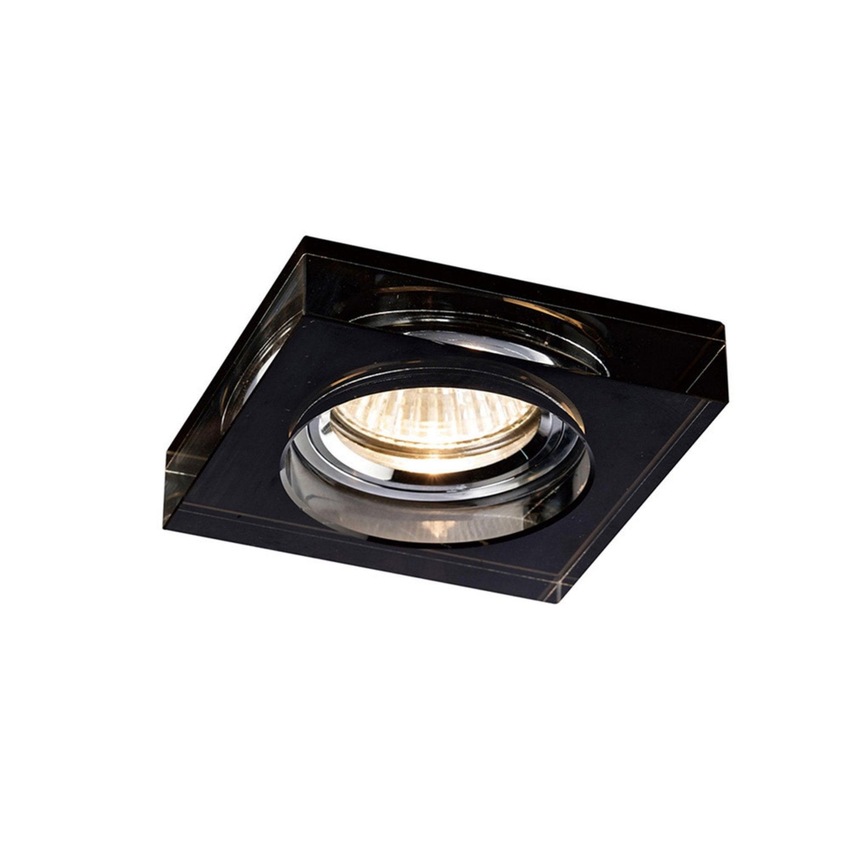 Photograph: Diyas IL30822BL Square Black Crystal Recessed Downlight