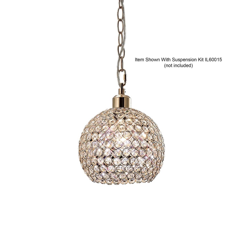 Photograph: Diyas Kudo IL30762 French Gold Crystal Non-Electric Shade