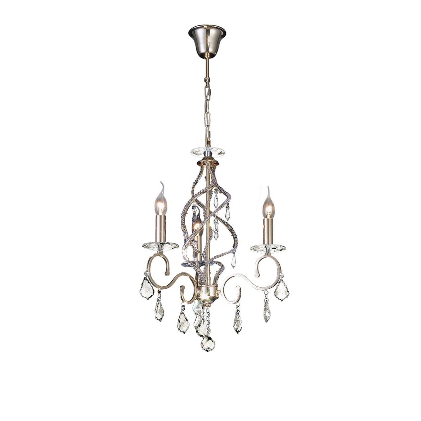 Photograph: Diyas Torino IL30323 French Gold 3 Light Crystal Chandelier