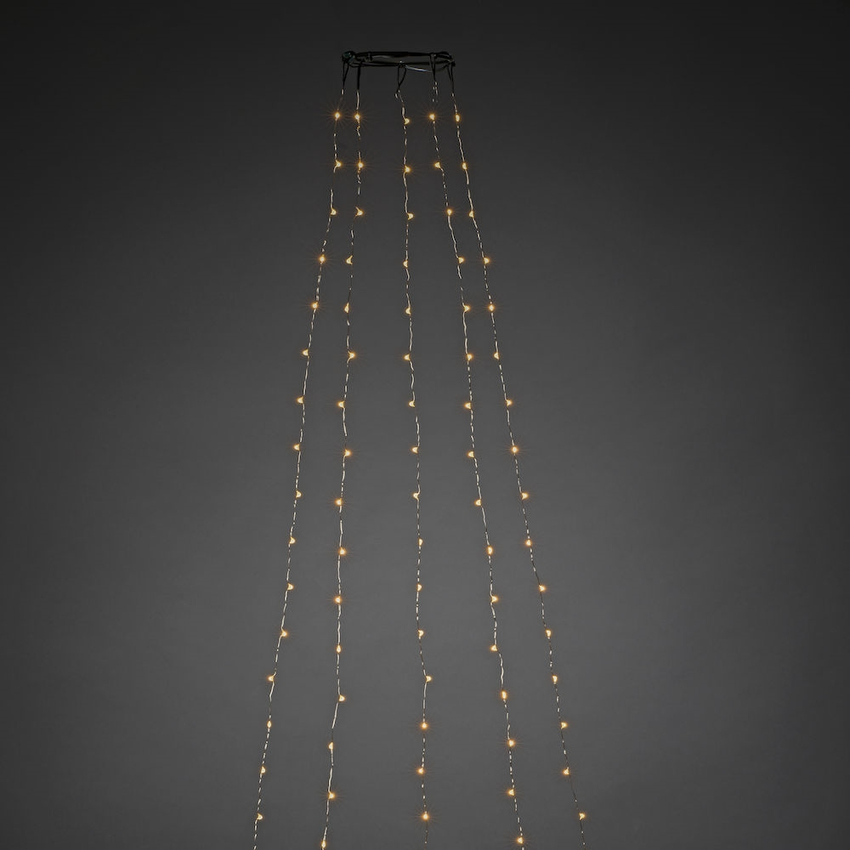 Photograph: Easy Install Silver Christmas Tree Light Set 180cm