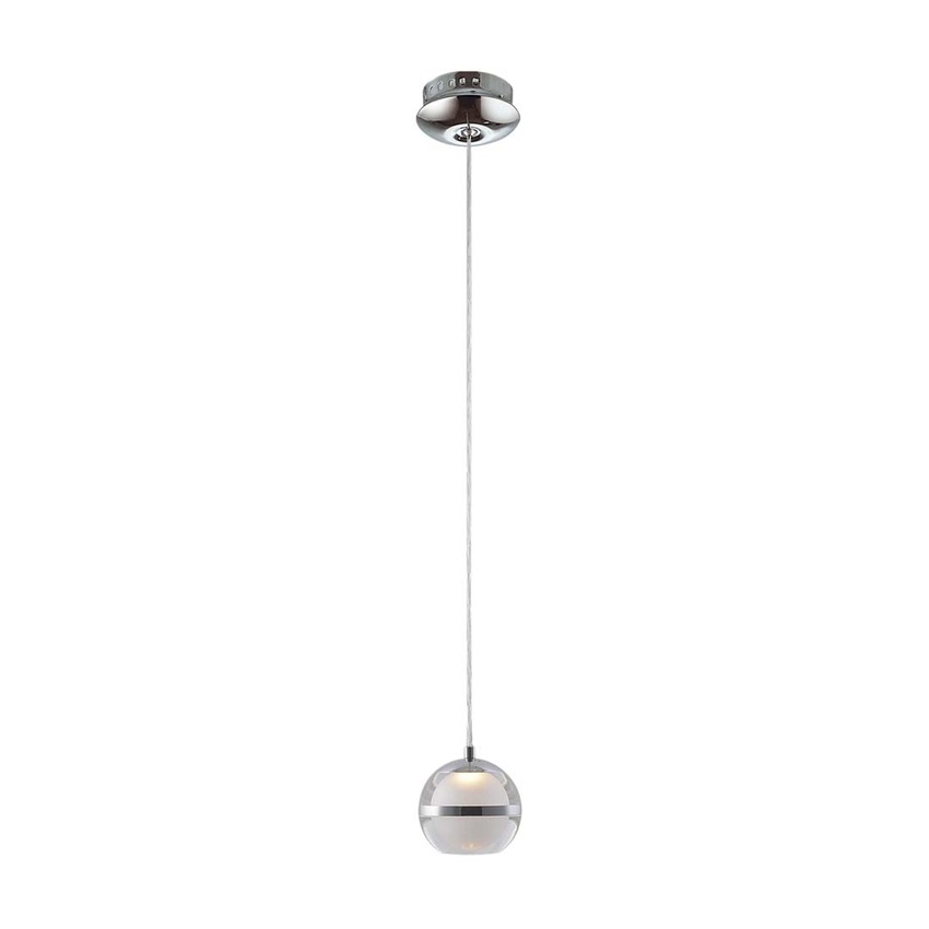 Photograph: Everly Polished Chrome Single Led Pendant - 3000K