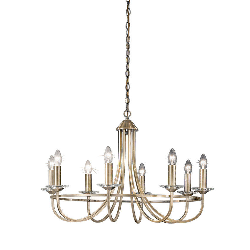 Photograph: Franklite Carousel Bronze 8 Light Chandelier