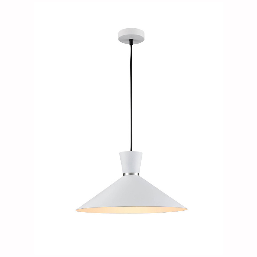 Photograph: Franklite Happy 400mm White Single Pendant Light