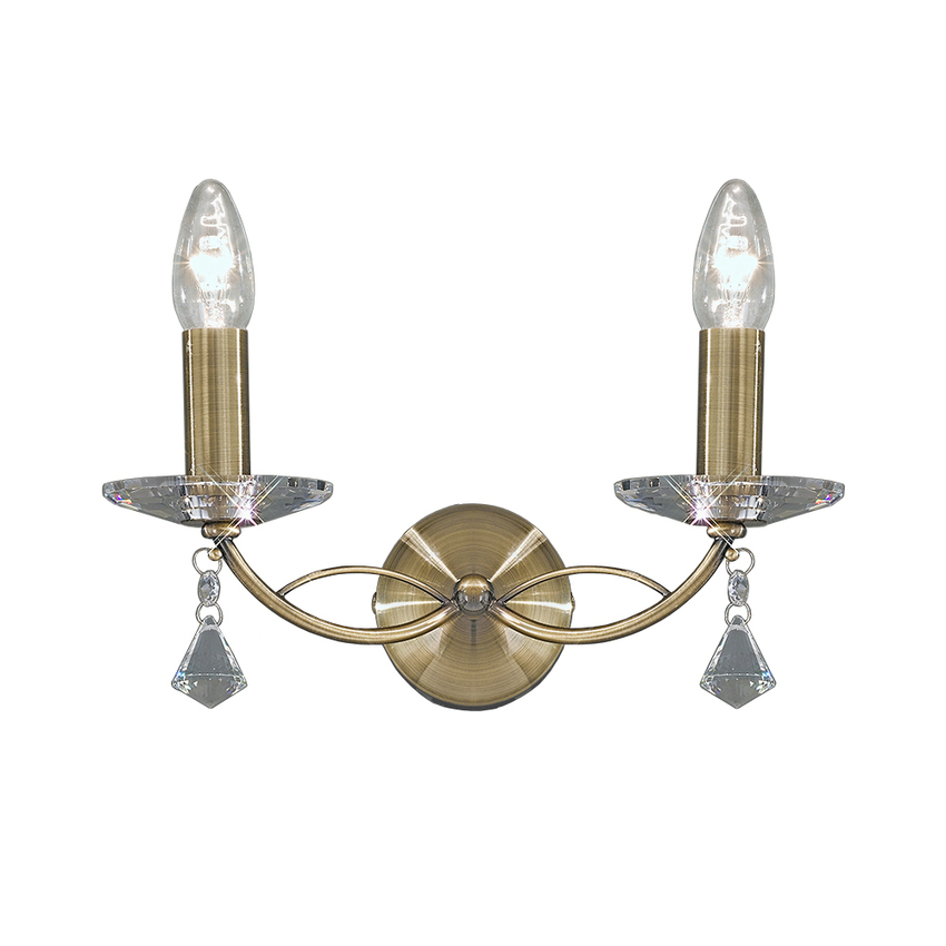 Photograph: Franklite Monaco Bronze Double Wall Light