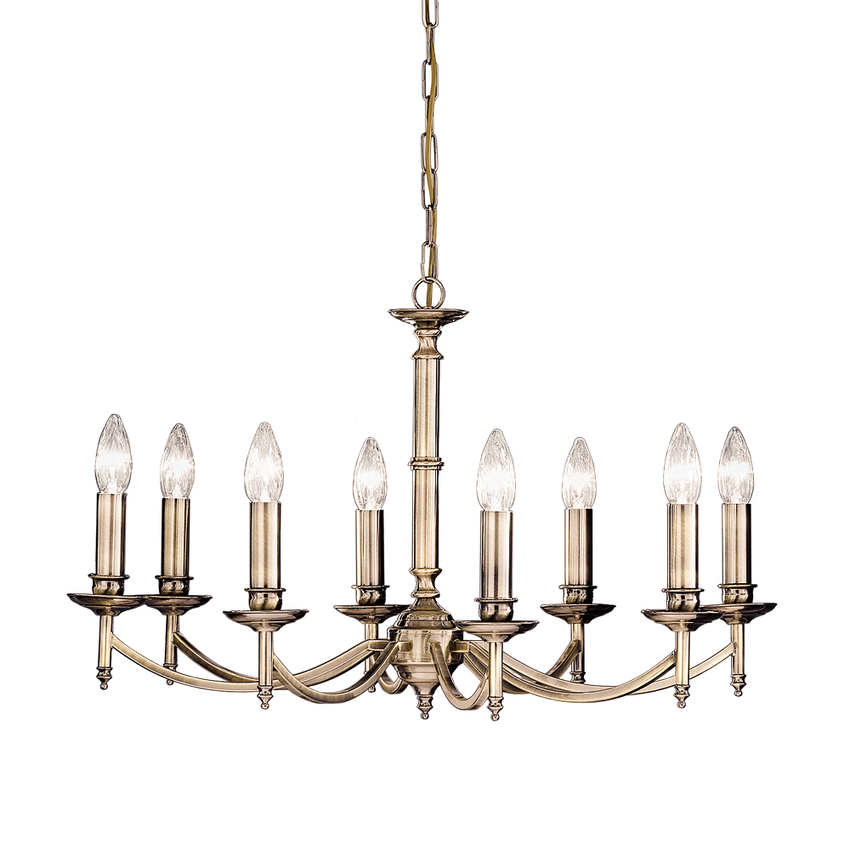 Photograph: Franklite Petrushka Bronze 8 Light Chandelier