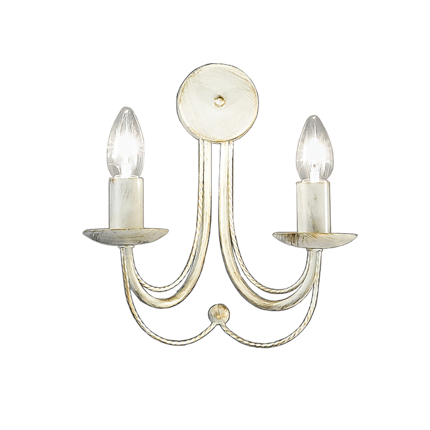 Photograph: Franklite Philly Cream Double Wall Light