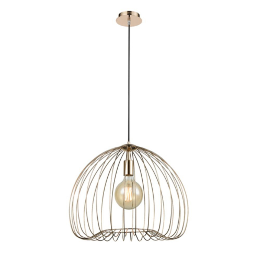 Photograph: Franklite Tropic Gold Pendant Cage - Clearance