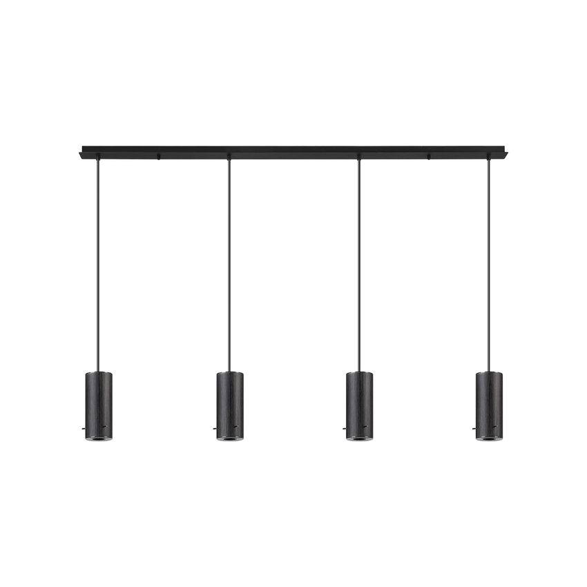 Photograph: Idolite Adele 1.4m Linear Pendant (FRAME ONLY), 4 x E27, Satin Black