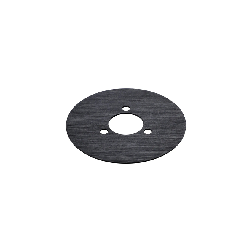 Photograph: Idolite Adele 12cm Decorative Plate Satin Black, For Single Flush Fittings