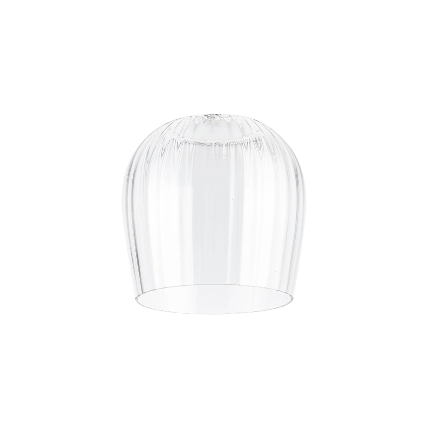 Photograph: Idolite Adele 19cm Ribbed Wine Glass Shade (C) 85mm Top Hole, Clear