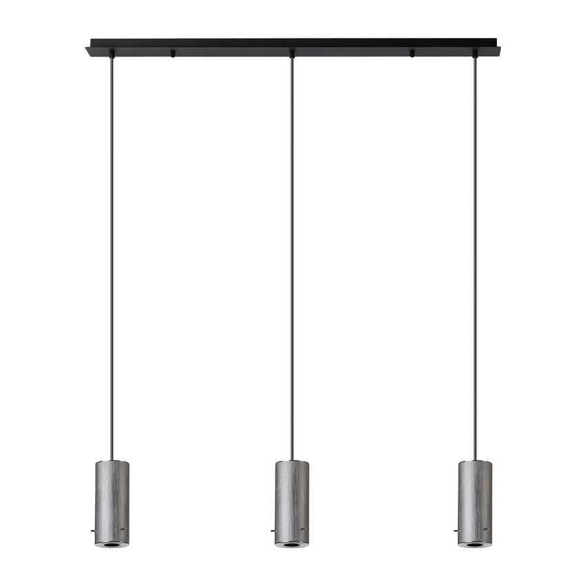 Photograph: Idolite Adele 1m Linear Pendant (FRAME ONLY), 3 x E27, Gun Metal/Satin Black