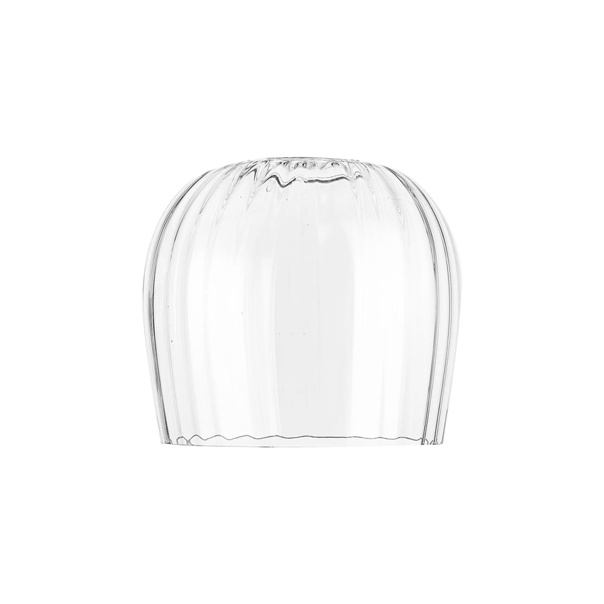 Photograph: Idolite Adele 23.5cm Ribbed Wine Glass Shade (C) 85mm Top Hole, Clear