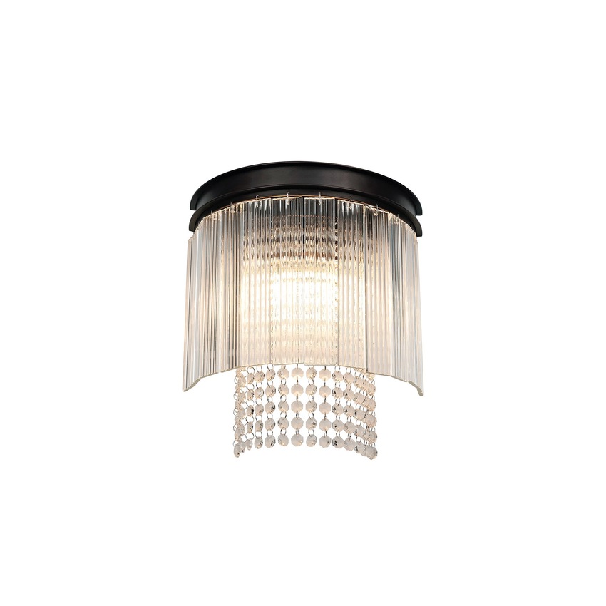 Photograph: Idolite Alaska Brown Oxide Finish 2 Light Wall Light