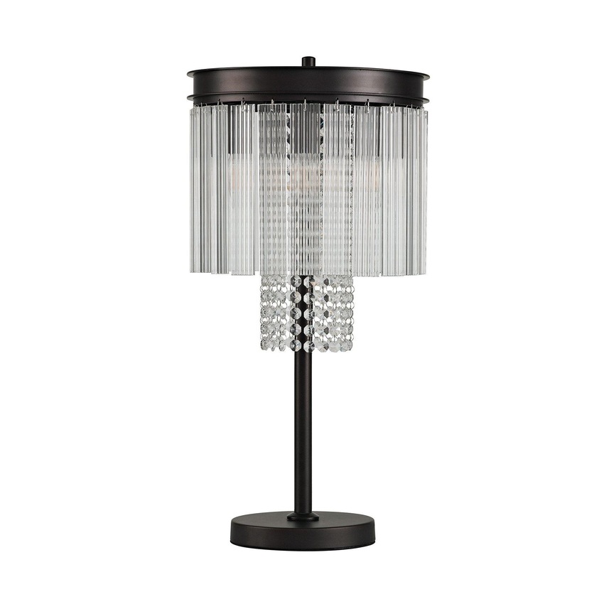 Photograph: Idolite Alaska Brown Oxide Finish 6 Light Table Lamp