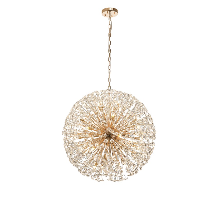 Photograph: Idolite Alborz French Gold 24 Light Crystal Sphere Pendant