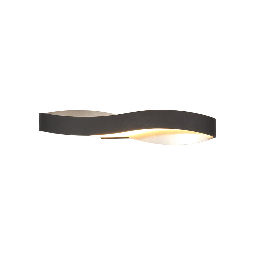 Photograph: Idolite Altar Anthracite/Polished Chrome Led Wall Light - 3000K