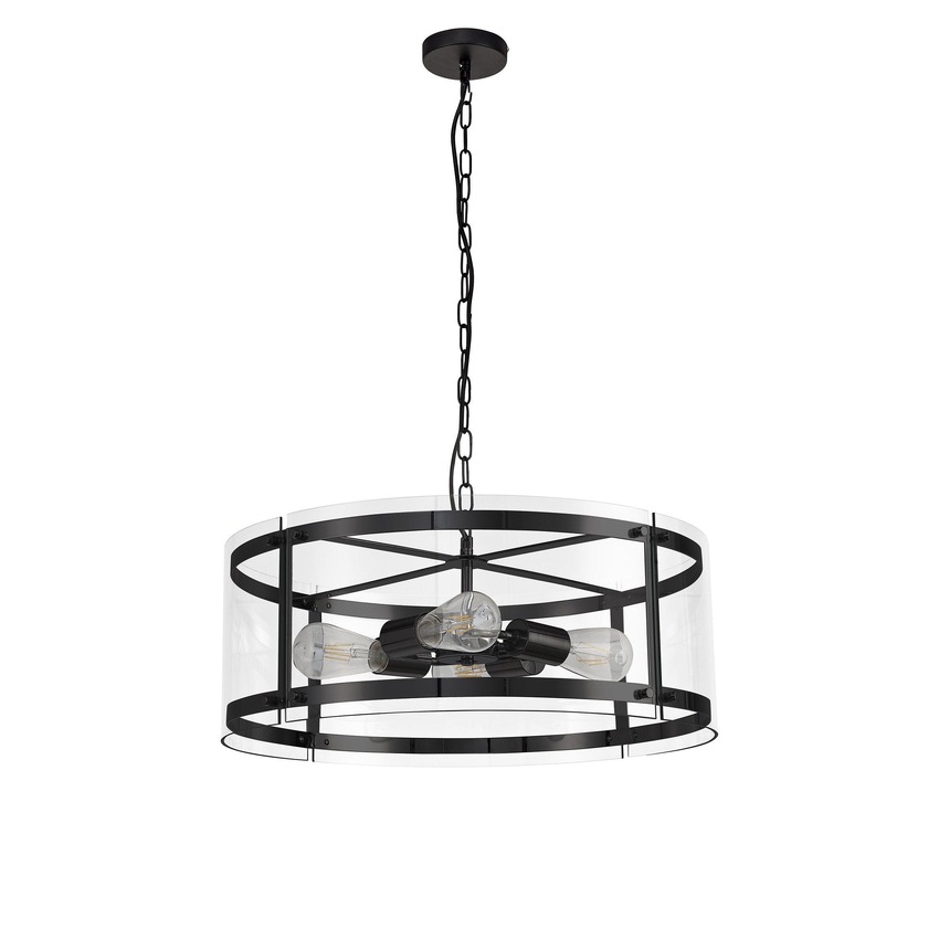 Photograph: Idolite Annapurna Matt Black Finish 4 Light Pendant