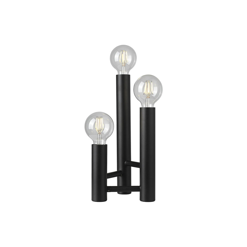 Photograph: Idolite Ashbourne Satin Black 3 Light Table Lamp - Base Only
