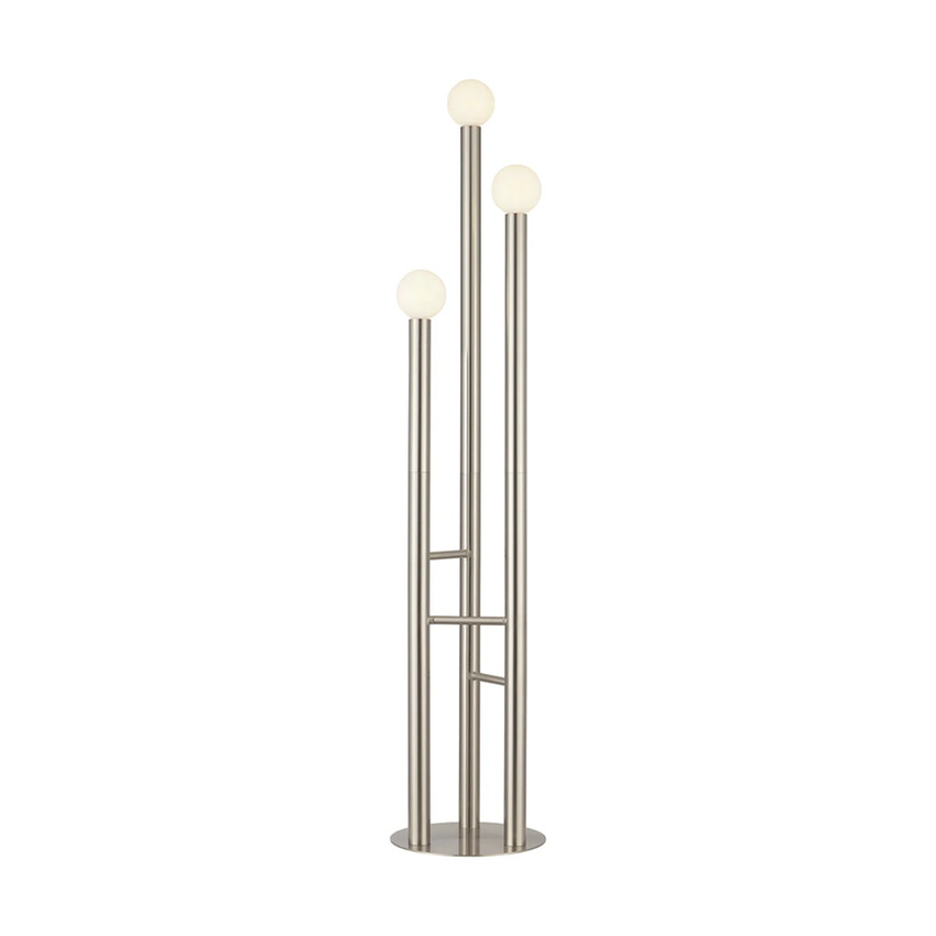 Photograph: Idolite Ashbourne Satin Nickel 3 Light Floor Lamp - Base Only