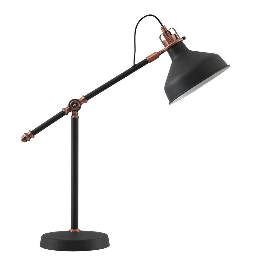 Photograph: Idolite Blackwall Black/Copper Table Lamp