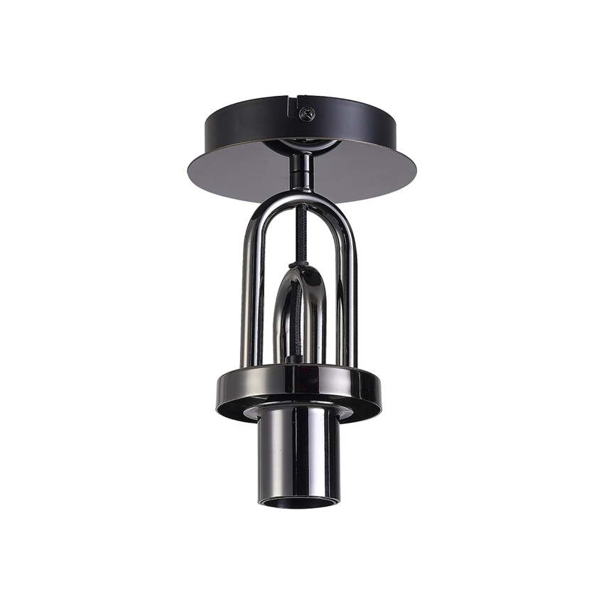 Photograph: Idolite Camille 12cm Flush Ceiling Light, 1 x E27, Black Chrome