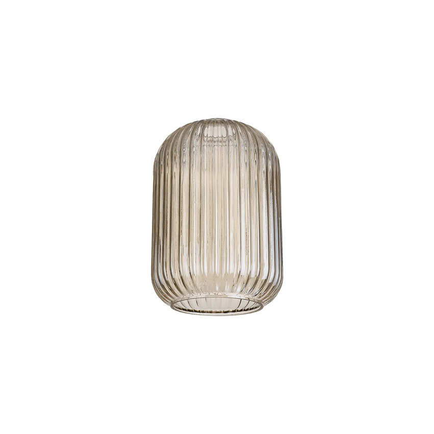 Photograph: Idolite Camille 14cm Tubular Ribbed Glass, Champagne
