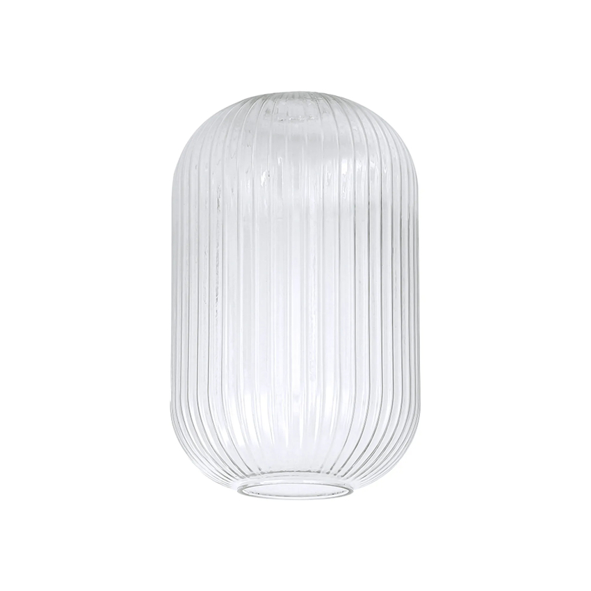 Photograph: Idolite Camille 20cm Tubular Ribbed Glass, Clear