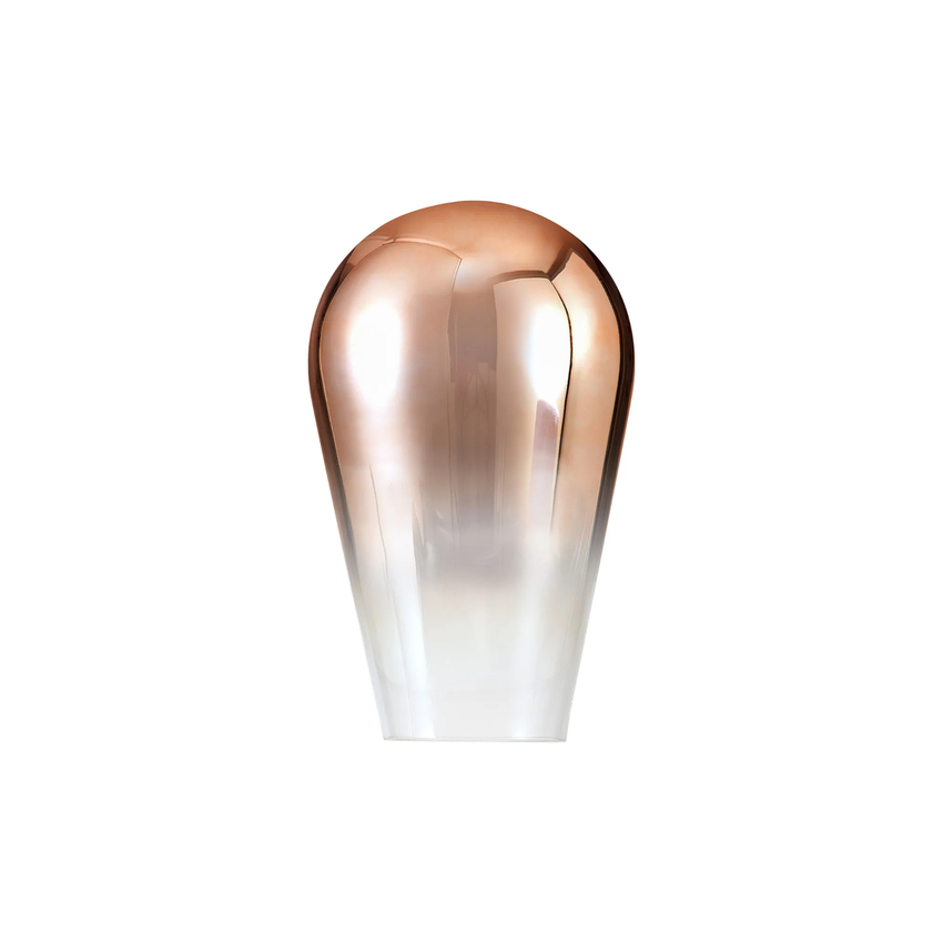 Photograph: Idolite Camille 23cm Pear Shaped Glass, Copper Fade/Clear