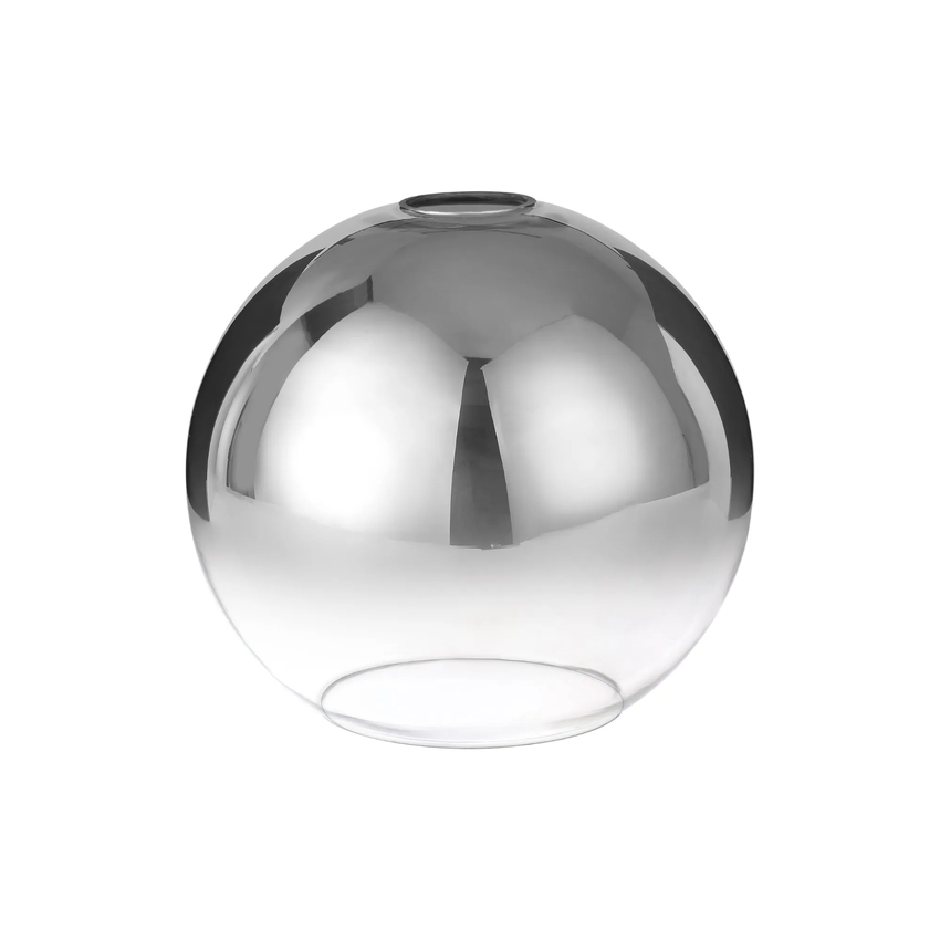 Photograph: Idolite Camille 25cm Globe Glass, Smoke Fade/Clear