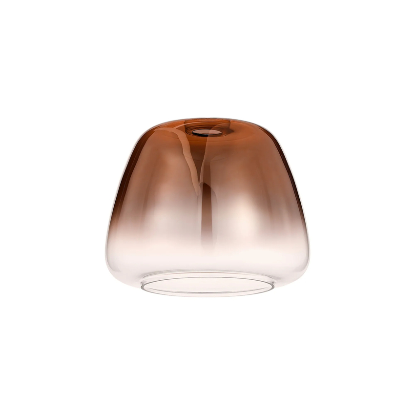 Photograph: Idolite Camille 28cm Trapezium Glass, Copper Fade/Clear