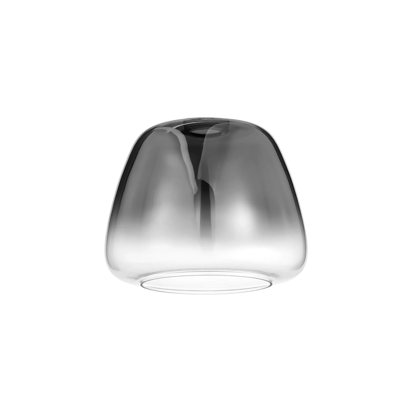 Photograph: Idolite Camille 28cm Trapezium Glass, Smoke Fade/Clear