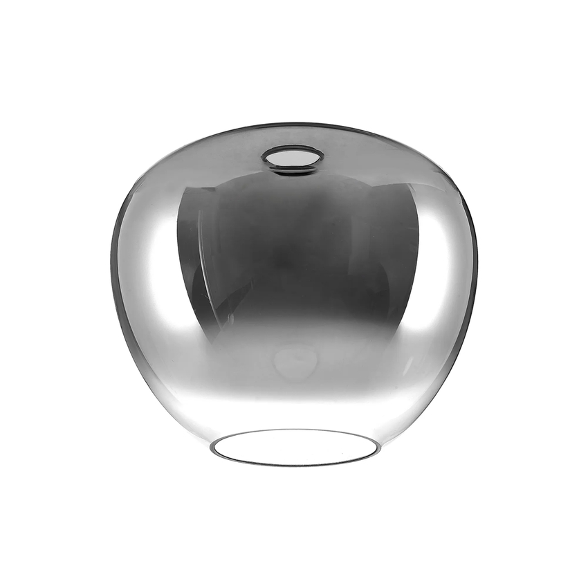 Photograph: Idolite Camille 29xH24.5cm Inverted Trapezium Glass, Smoke Fade/Clear