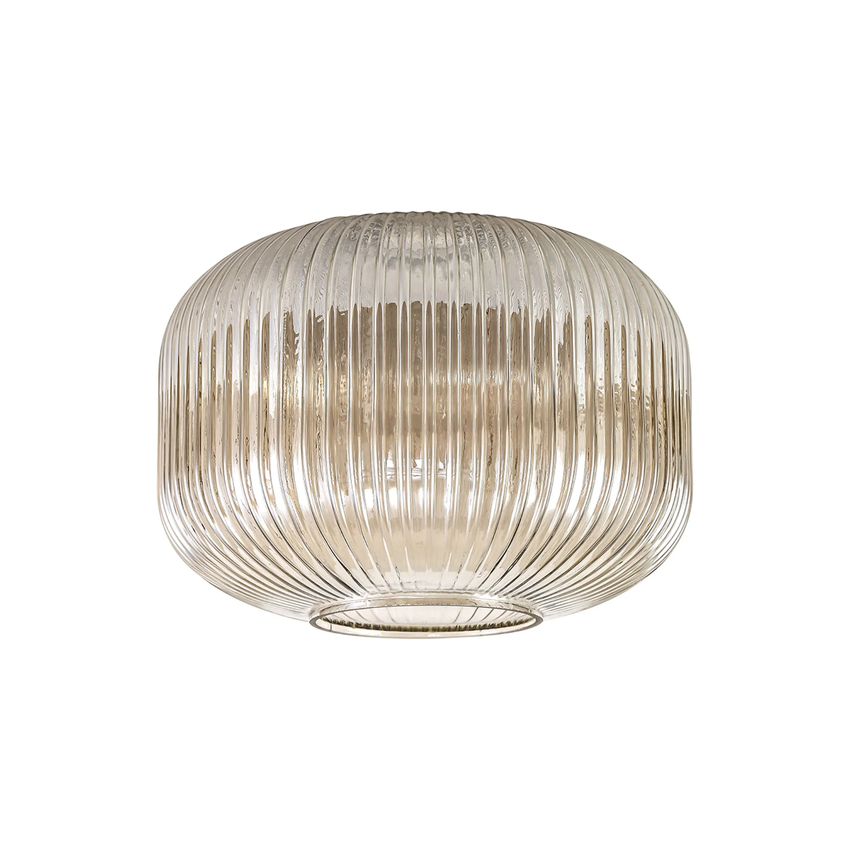Photograph: Idolite Camille 30cm Pumpkin Shaped Ribbed Glass, Champagne