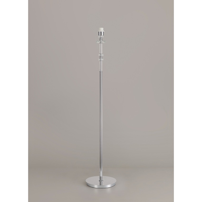 Photograph: Idolite Caucasus Polished Chrome Crystal Floor Lamp