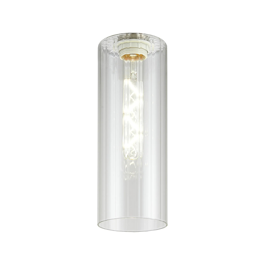 Photograph: Idolite Devine 10x28cm Clear Ribbed Slim Tube Glass (AD), Shade