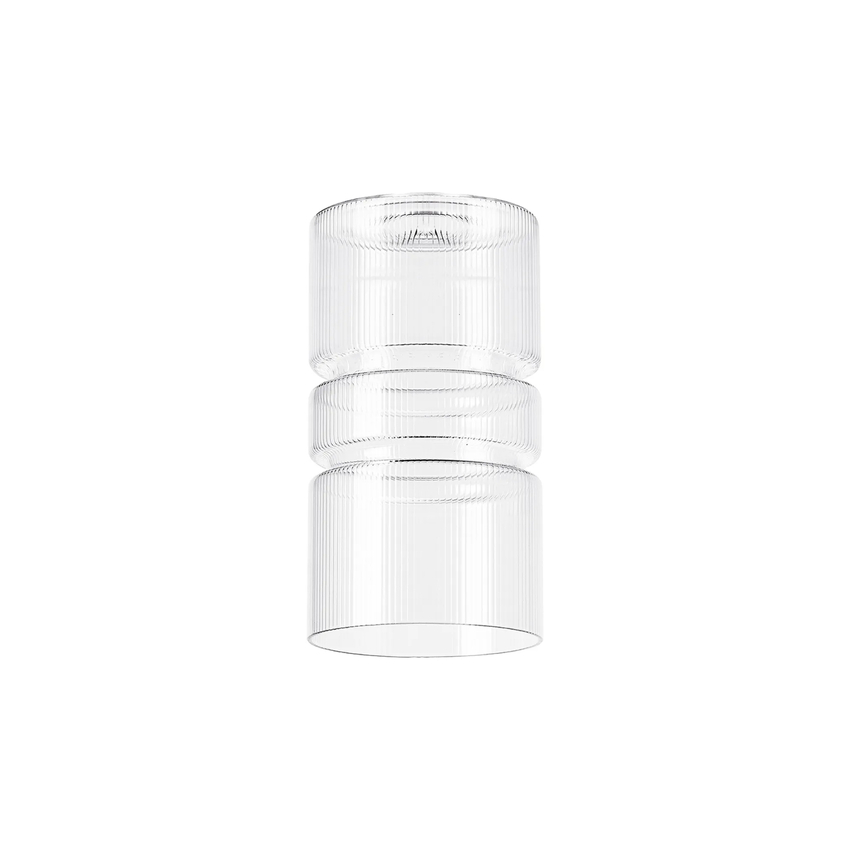 Photograph: Idolite Devine 12x20cm Clear Ribbed Sculptured Cylinder Glass (AF), Shade