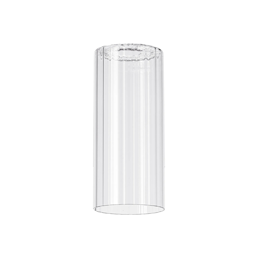 Photograph: Idolite Devine 12x28cm Clear Ribbed Cylinder Glass (AE), Shade