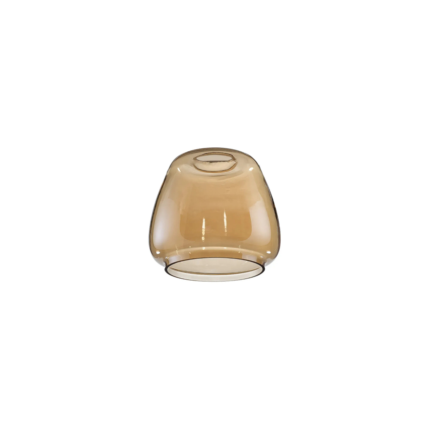Photograph: Idolite Devine 16x14cm Amber Plated Jar Glass Shade