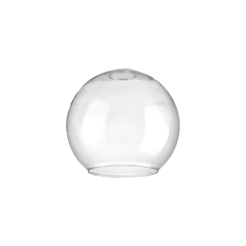 Photograph: Idolite Devine 20x18cm Open Mouth Round Clear Globe Glass Shade