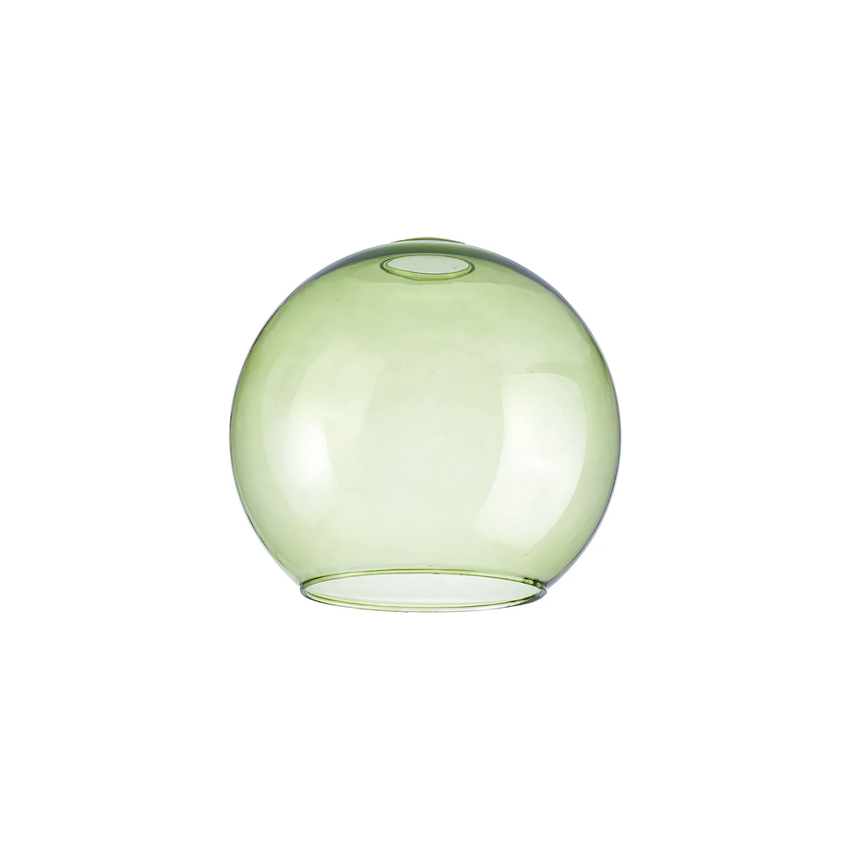 Photograph: Idolite Devine 20x18cm Open Mouth Round Green Globe Glass Shade