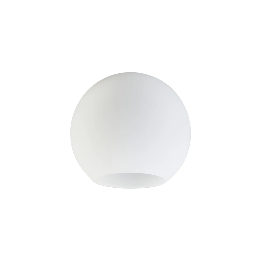 Photograph: Idolite Devine 20x18cm Open Mouth Round Opal Globe Glass Shade