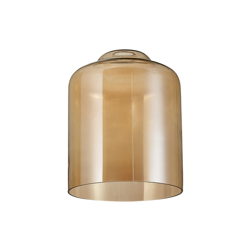 Photograph: Idolite Devine 24x31cm Amber Plated Conical Cylinder Glass Shade