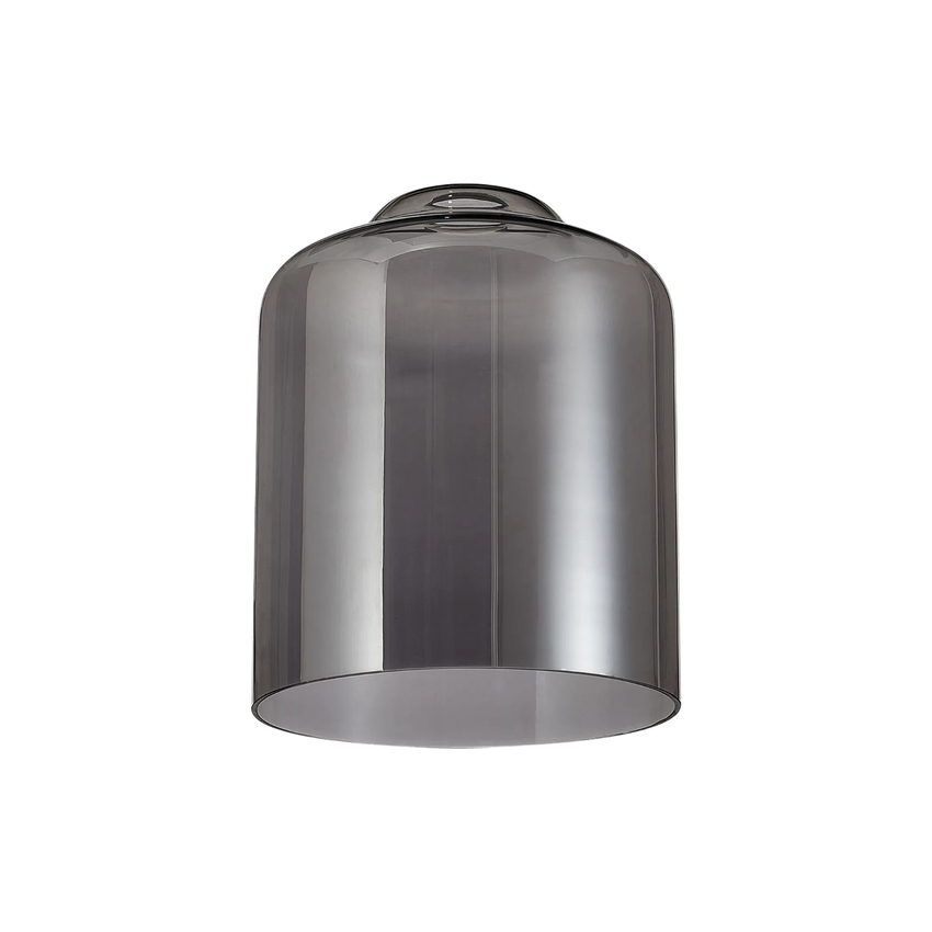Photograph: Idolite Devine 24x31cm Smoke Plated Conical Cylinder Glass Shade