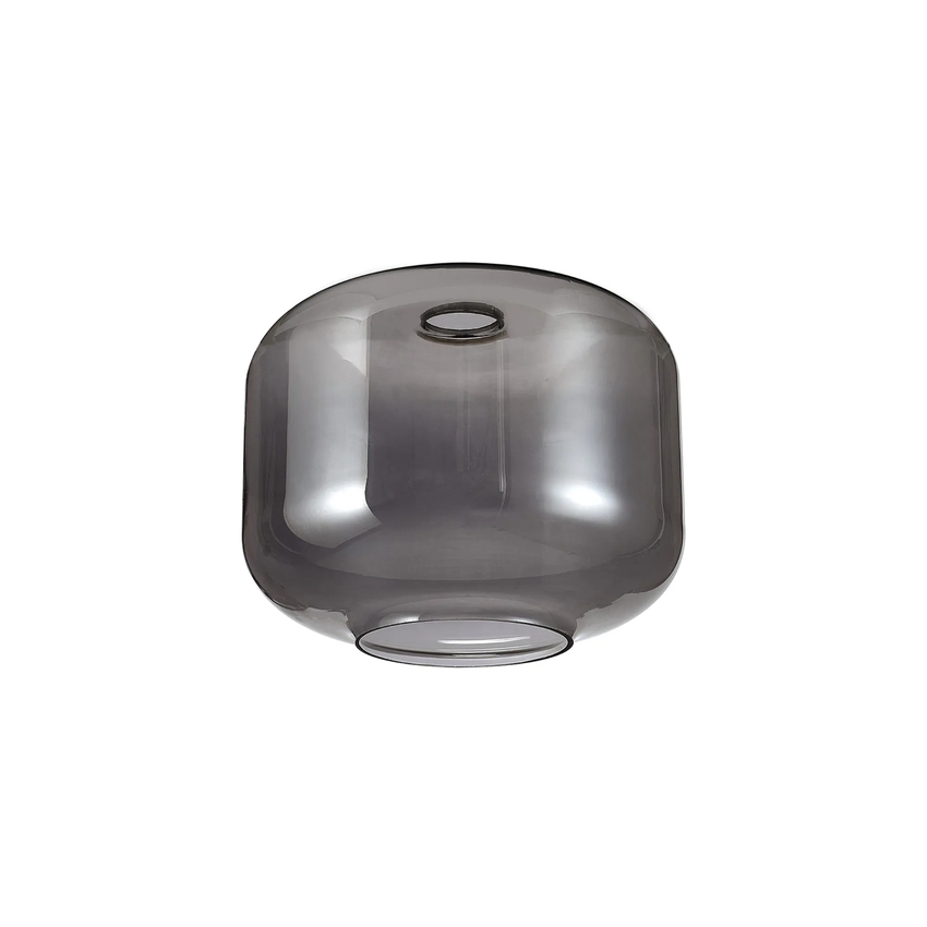 Photograph: Idolite Devine 25x19.5cm Smoke Plated Pumpkin Glass Shade