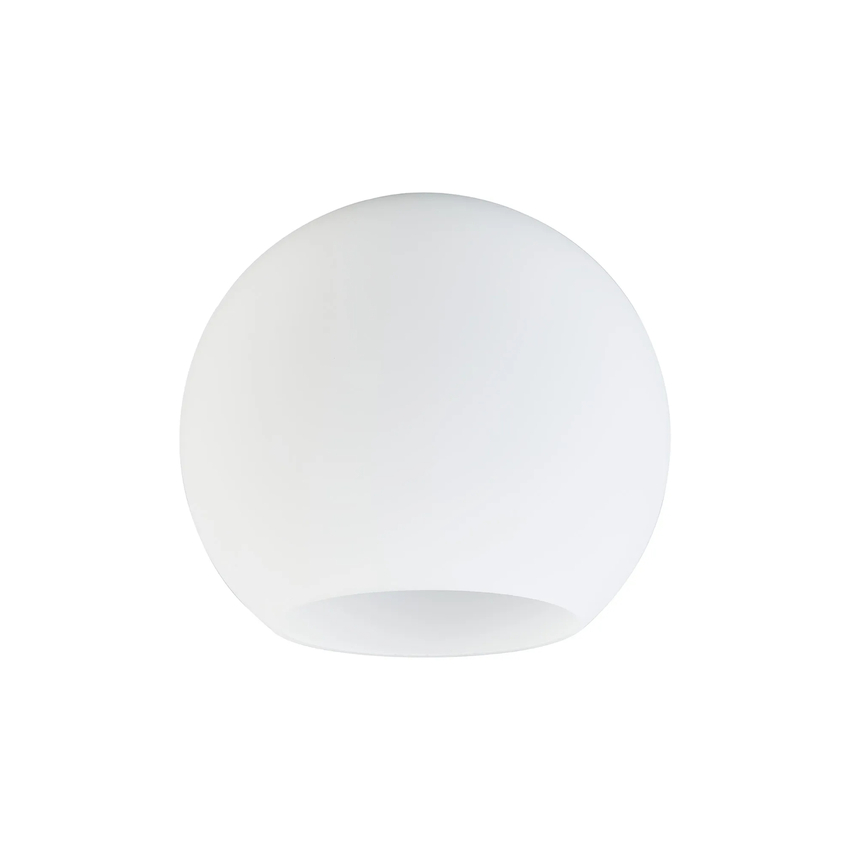 Photograph: Idolite Devine 25x22.5cm Open Mouth Round Opal Globe Glass Shade