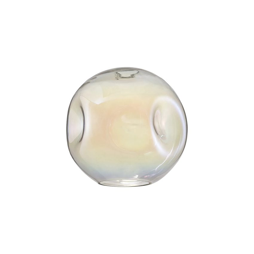 Photograph: Idolite Devine 25x23.5cm Iridescent Round Dimple Glass Shade