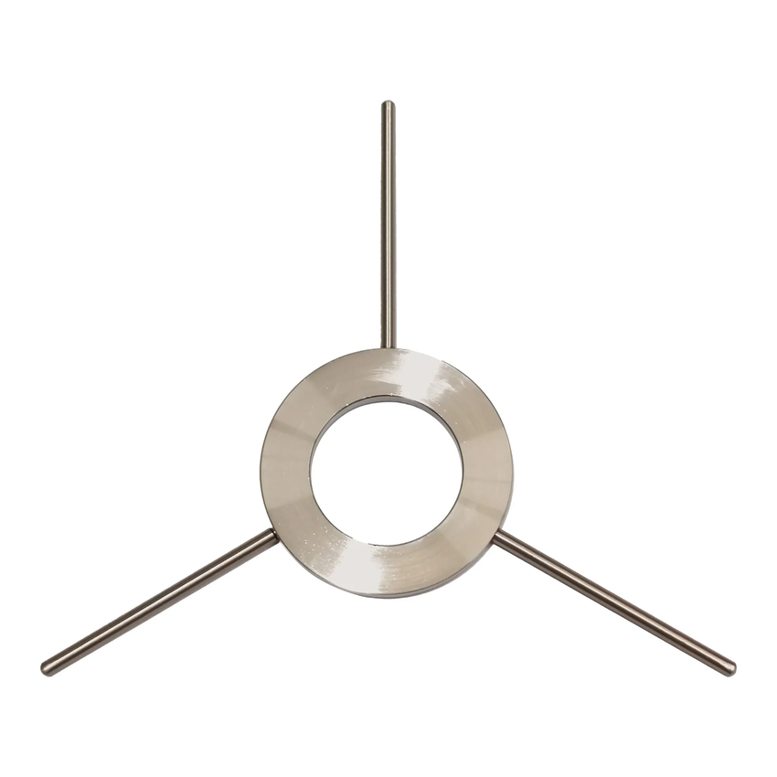 Photograph: Idolite Devine 3 Rod Glass Suspension 150-200mm Bracket, Satin Nickel